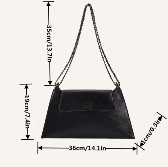 Adorable Black Shoulder Bag - Picture 3 of 12